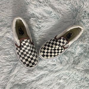 Vans - Mid Checkered Black White Sneakers - Toddler 13.5- 721356
Vans